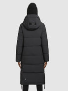 khujo-riad-mantel-dark-gray-knielanger-wattierter-damen-parka image 3