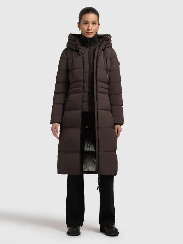 khujo-coat-enakh-moody-plum-steppmantel-slim-fit-knielang-damen image 1