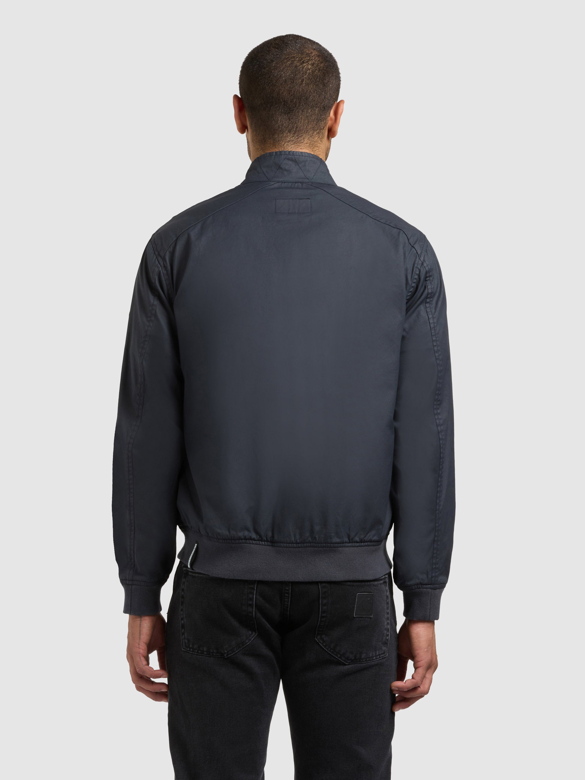 khujo-blousonjacke-nabo-oxford-blue-gewachste-baumwolljacke-mit-cordkragen image 3