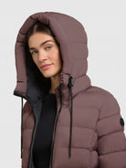 khujo-coat-gamp-orchid-lilac-knielanger-steppmantel-damen image 7