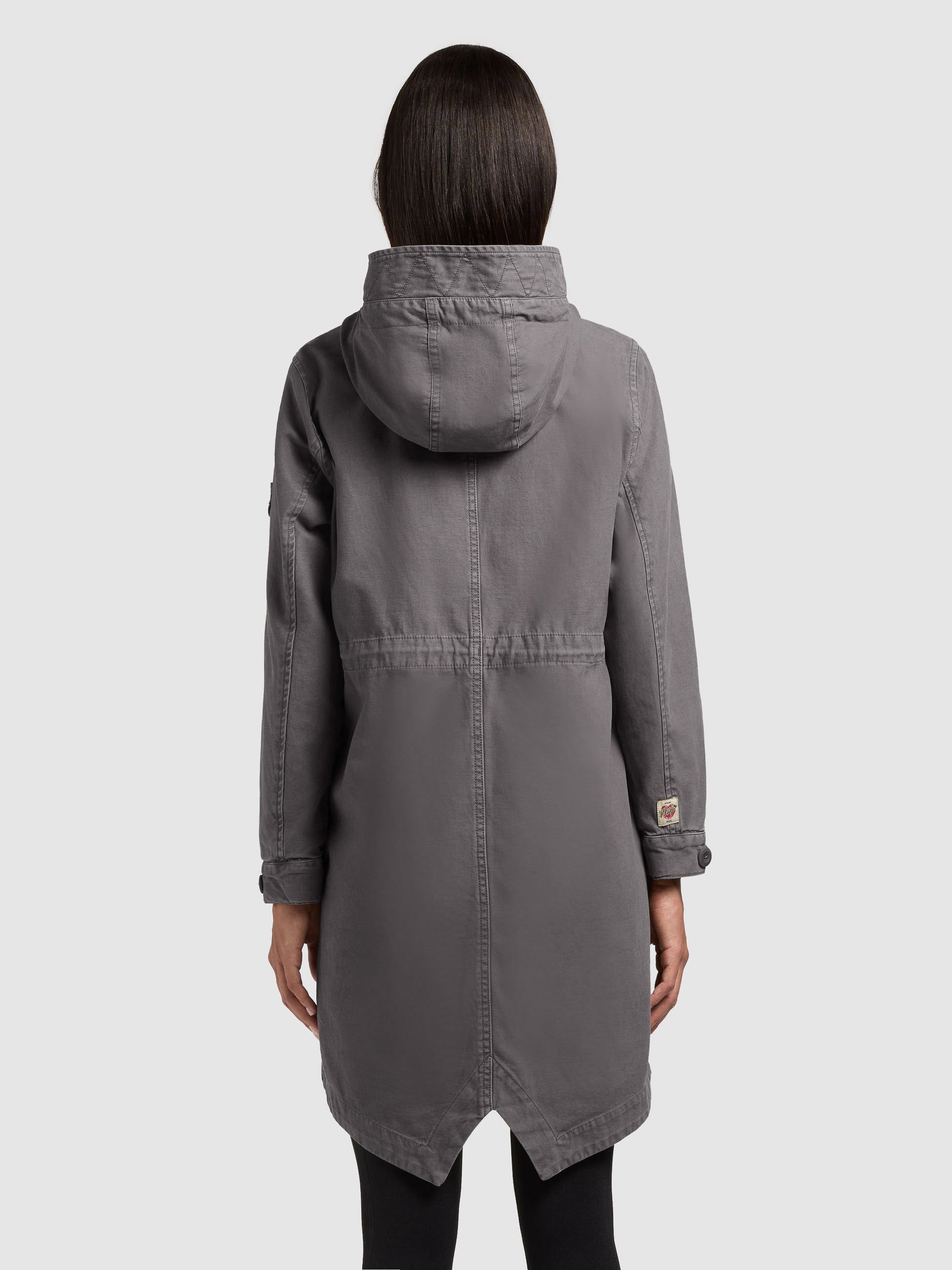 khujo-freya-damen-mantel-parka-slate-grey image 3