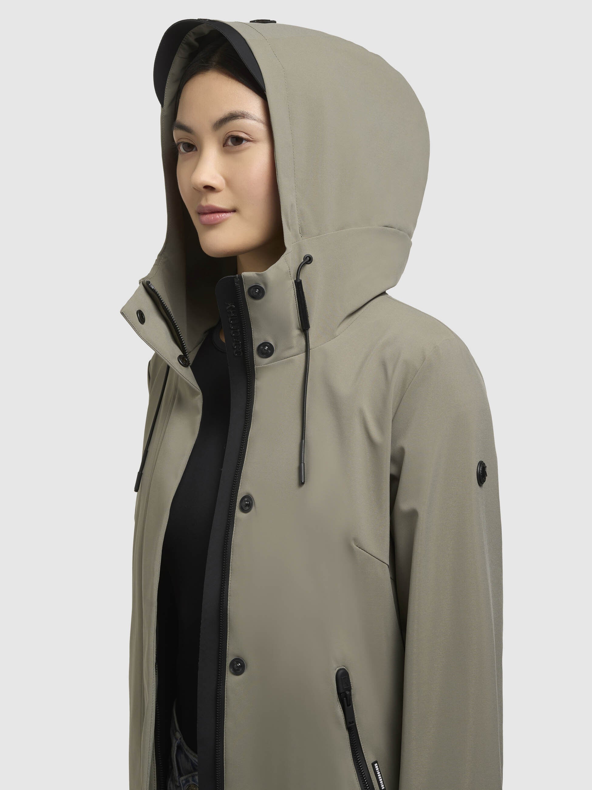 khujo-jacke-izaf3-graugr-n-leichte-regenjacke-damen-mit-kapuze image 7