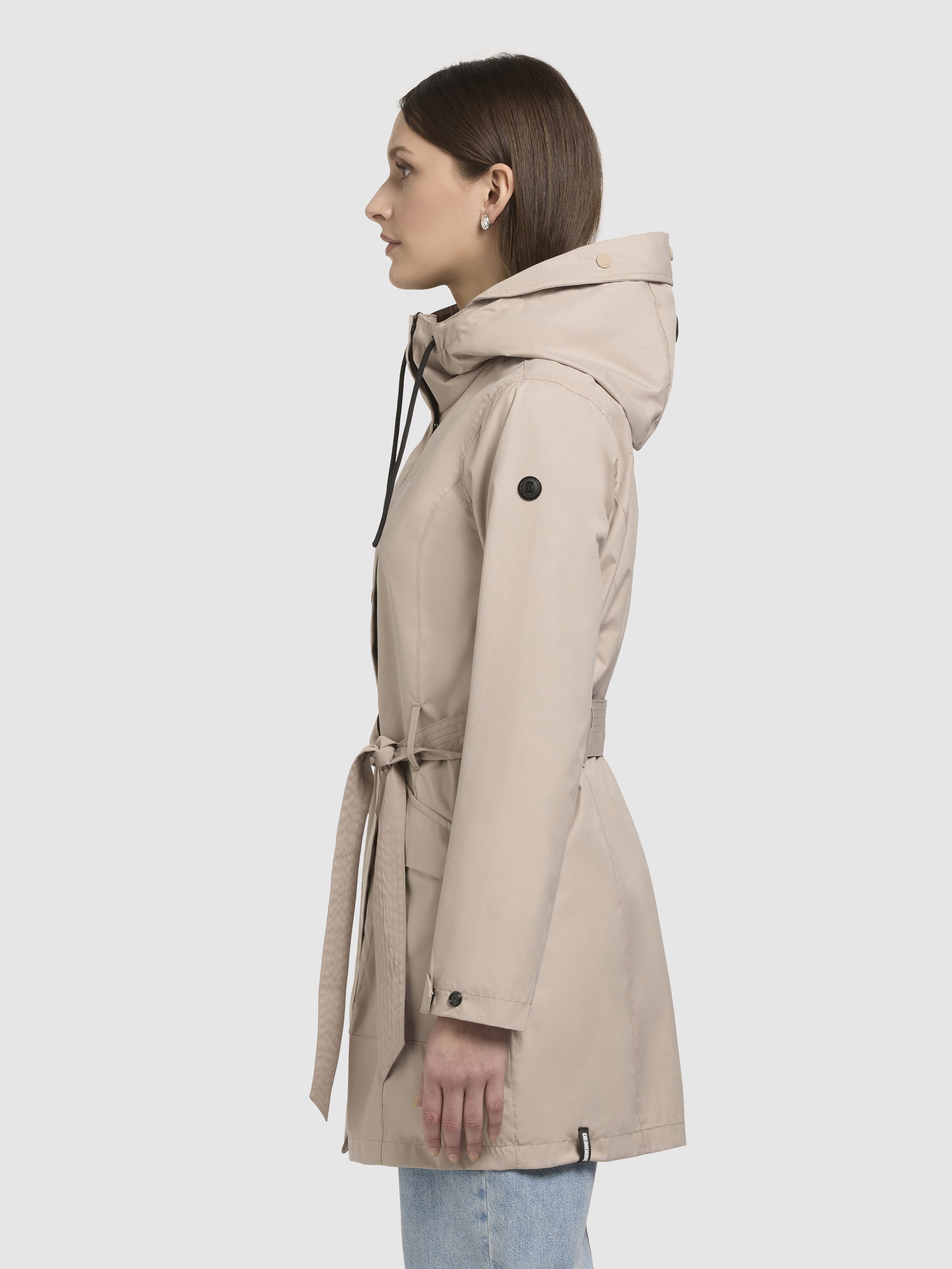 khujo-jacke-mosti-beige-damen-sommerparka-trenchcoat-mit-g-rtel-2 image 5
