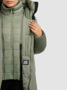 khujo-mantel-wedelia-with-inner-jacket-muted-green-damen-kurzmantel-mit-innenjac image 8