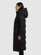khujo-coat-rachel2-matt-black-knielanger-steppmantel-mit-kapuze-f-r-damen image 5