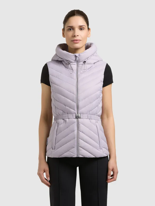 khujo-steppweste-demie-raindrops-lilac-taillierte-weste-mit-kapuze image 1