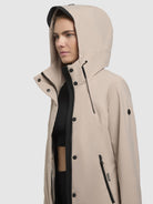 khujo-jacke-izaf3-beige-wasserabweisende-regenjacke-mit-kapuze image 7
