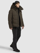 khujo-bard-damen-jacke-steppjacke-khaki-mit-kapuze image 2