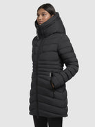 khujo-coat-samar-black-damen-steppmantel-mit-kapuze image 5