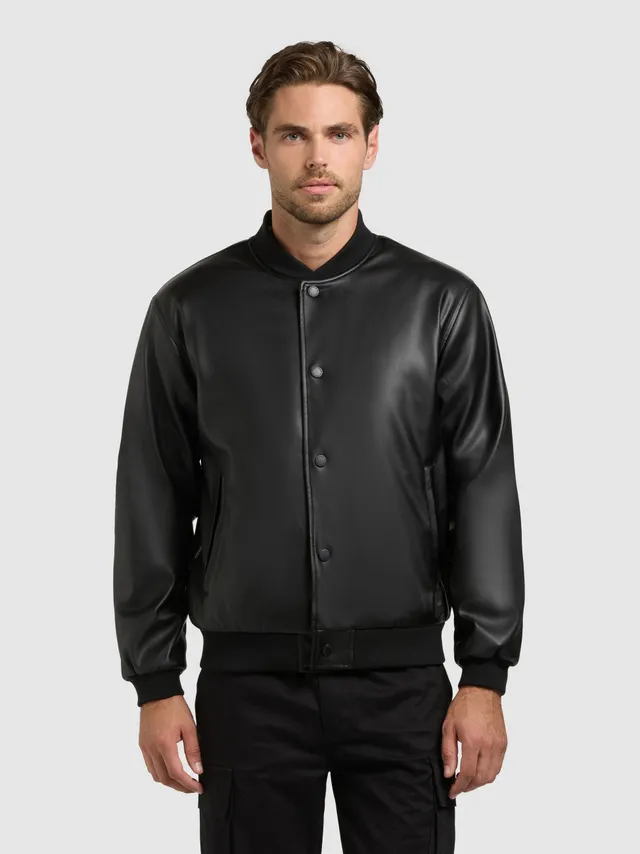 khujo-jacke-cale-black-herren-blousonjacke-aus-kunstleder image 1