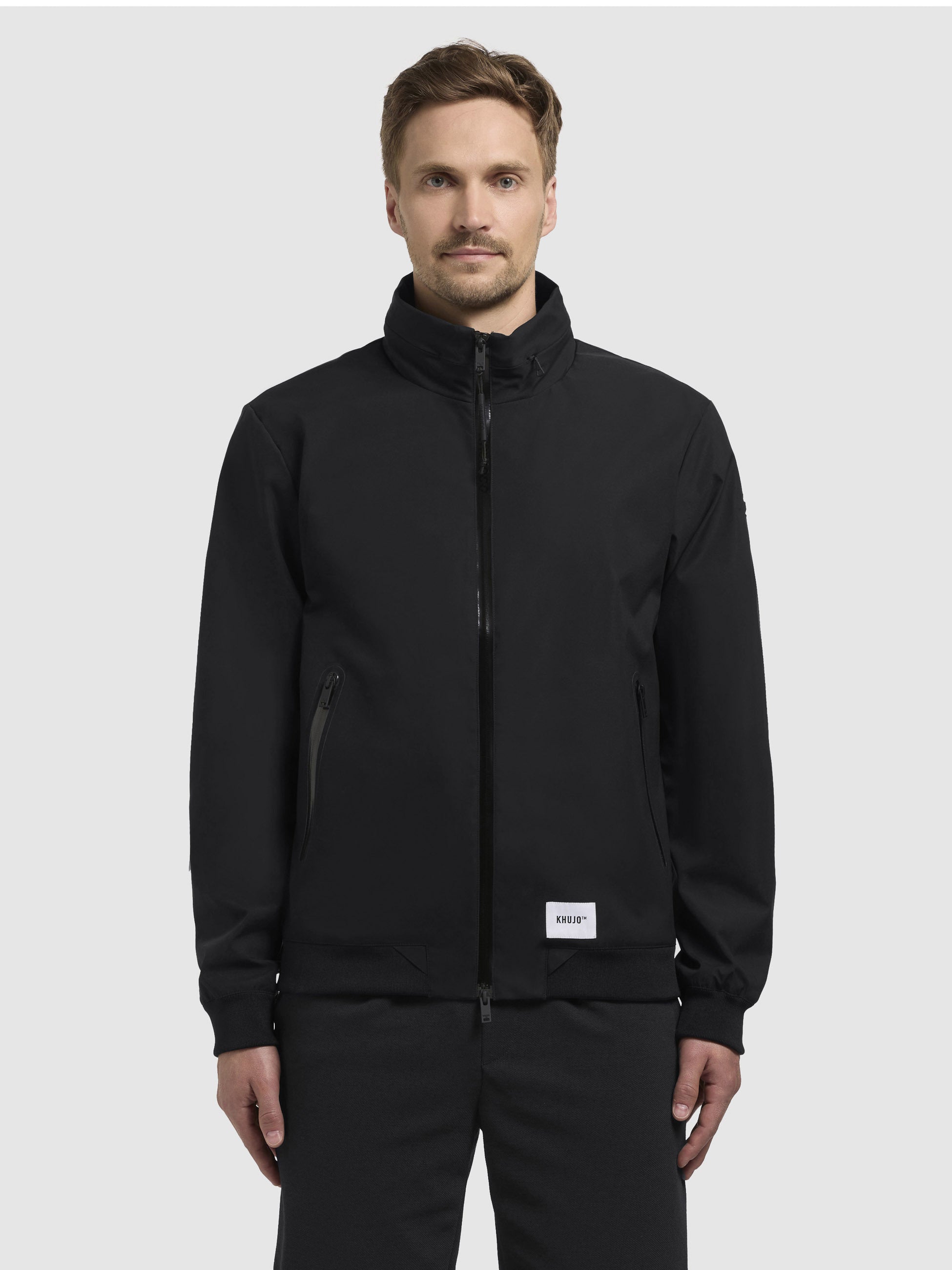 khujo-kayo-damen-jacke-schwarz-sommer-bomber-mit-kapuze image 4