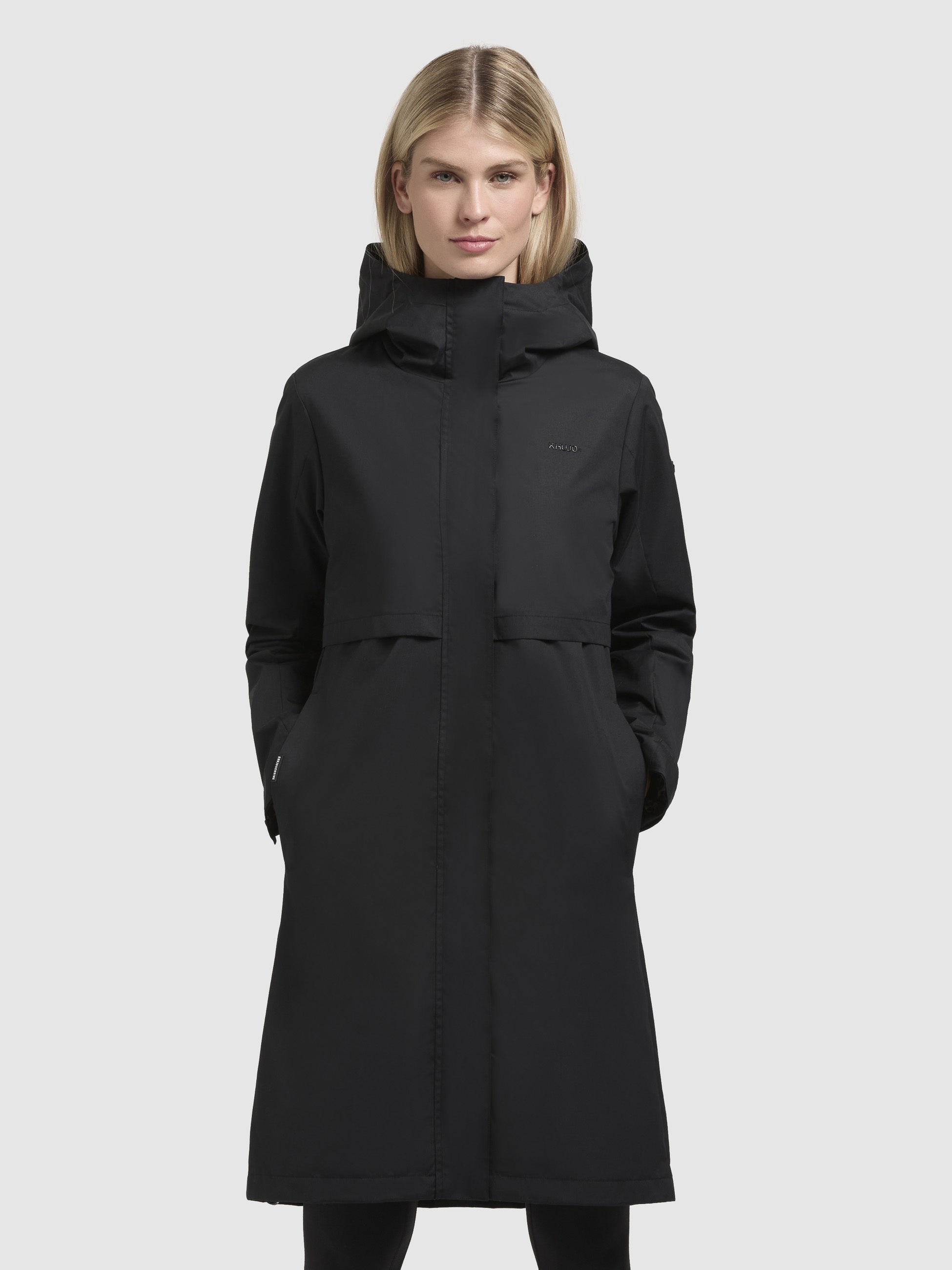 khujo-mantel-talvi-schwarz-kurzmantel-slim-fit-mit-leo-innenfutter image 4