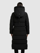 khujo-mantel-daras-black-knielanger-damen-steppmantel-mit-teddyfell image 3