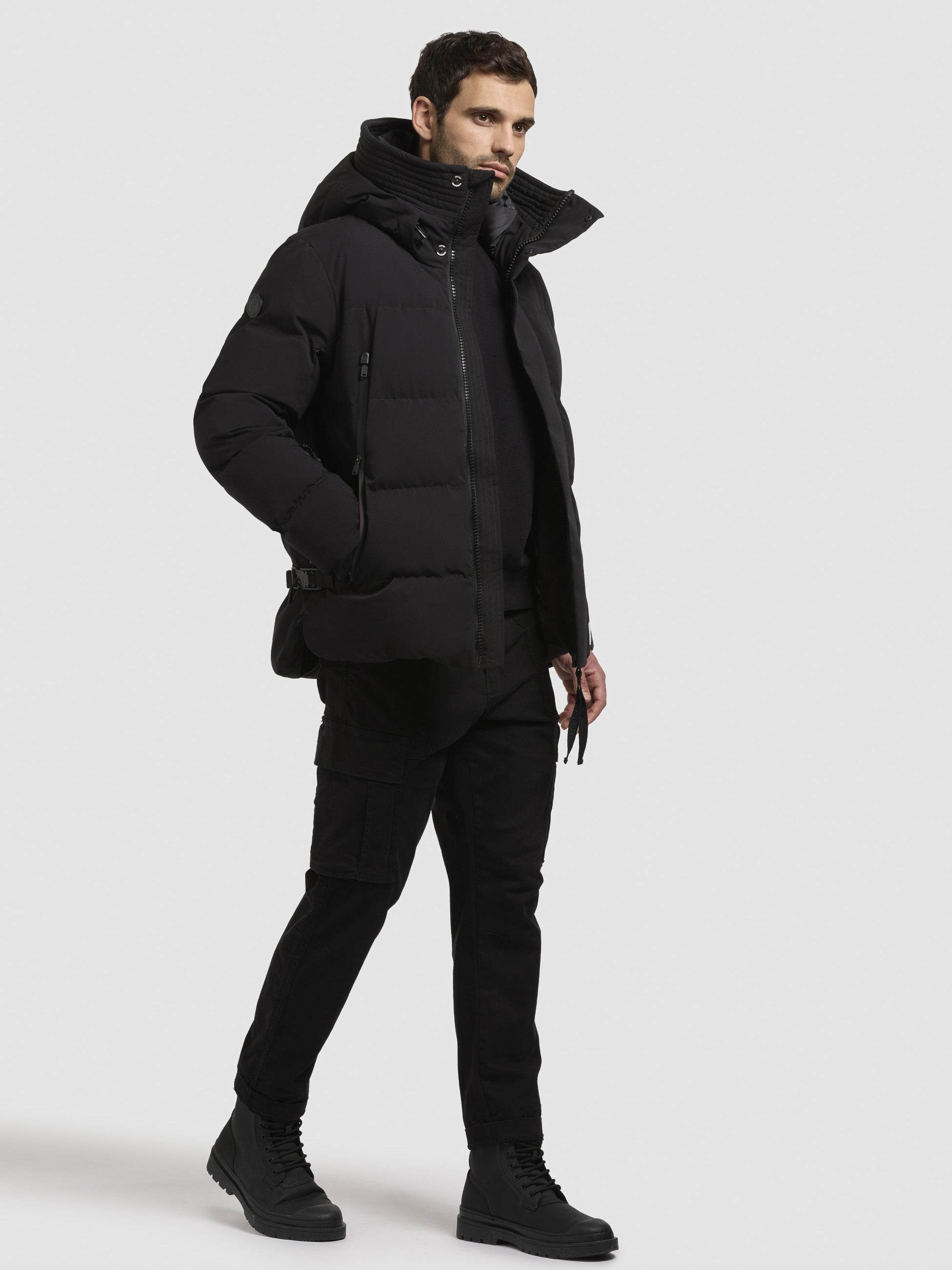 khujo-jacke-tato-schwarz-steppjacke-mit-kapuze image 6