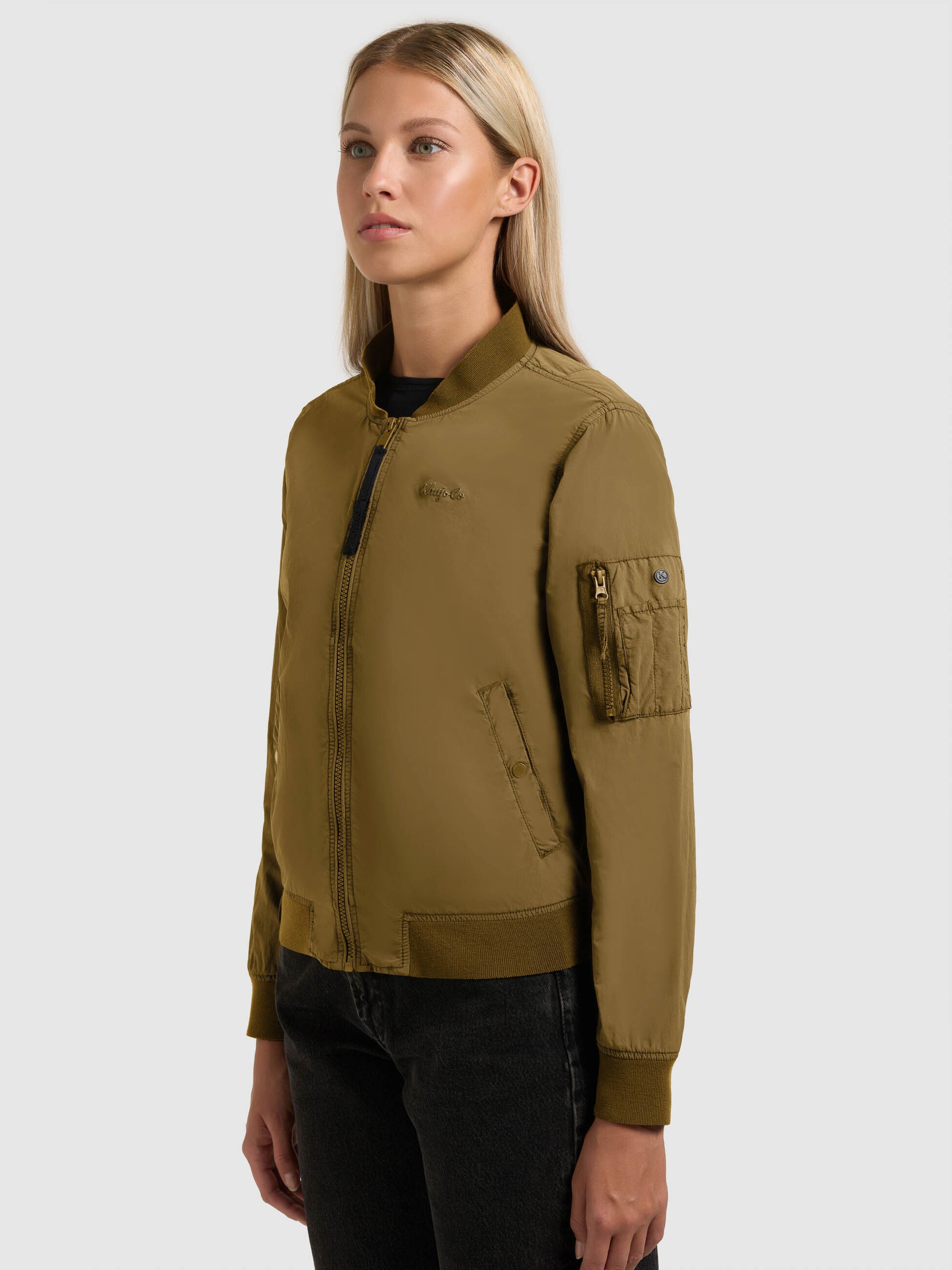 khujo-jacke-denz-canary-green-damen-bomberjacke-blouson image 6