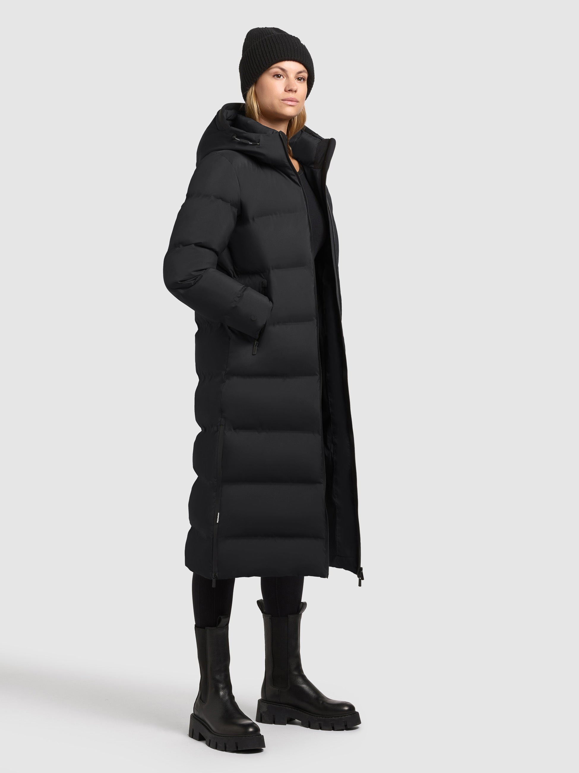 khujo-larea3-damen-mantel-langer-wintermantel-black image 6