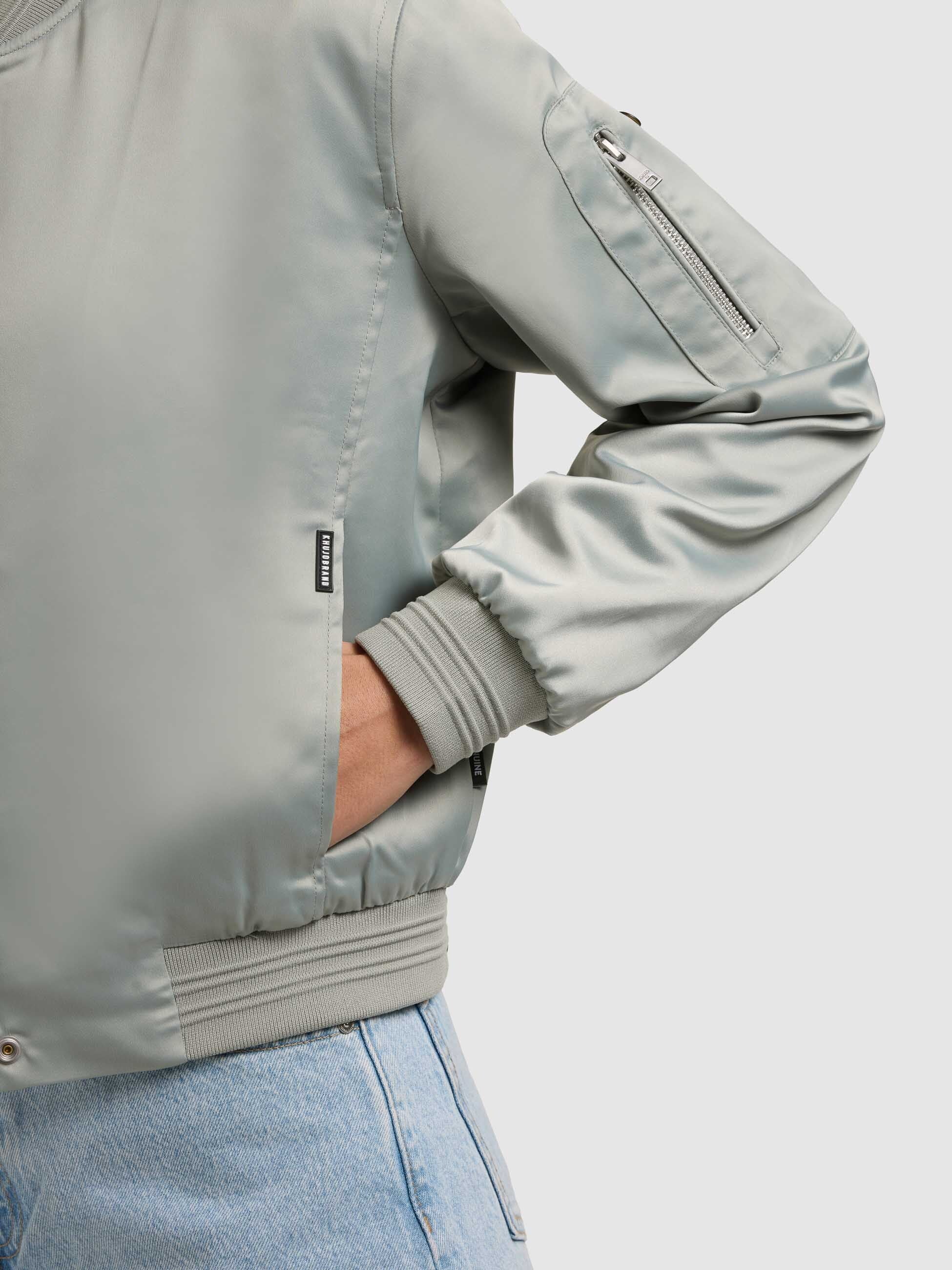 khujo-jacke-tami-cloud-green-bomberjacke-f-r-damen image 8