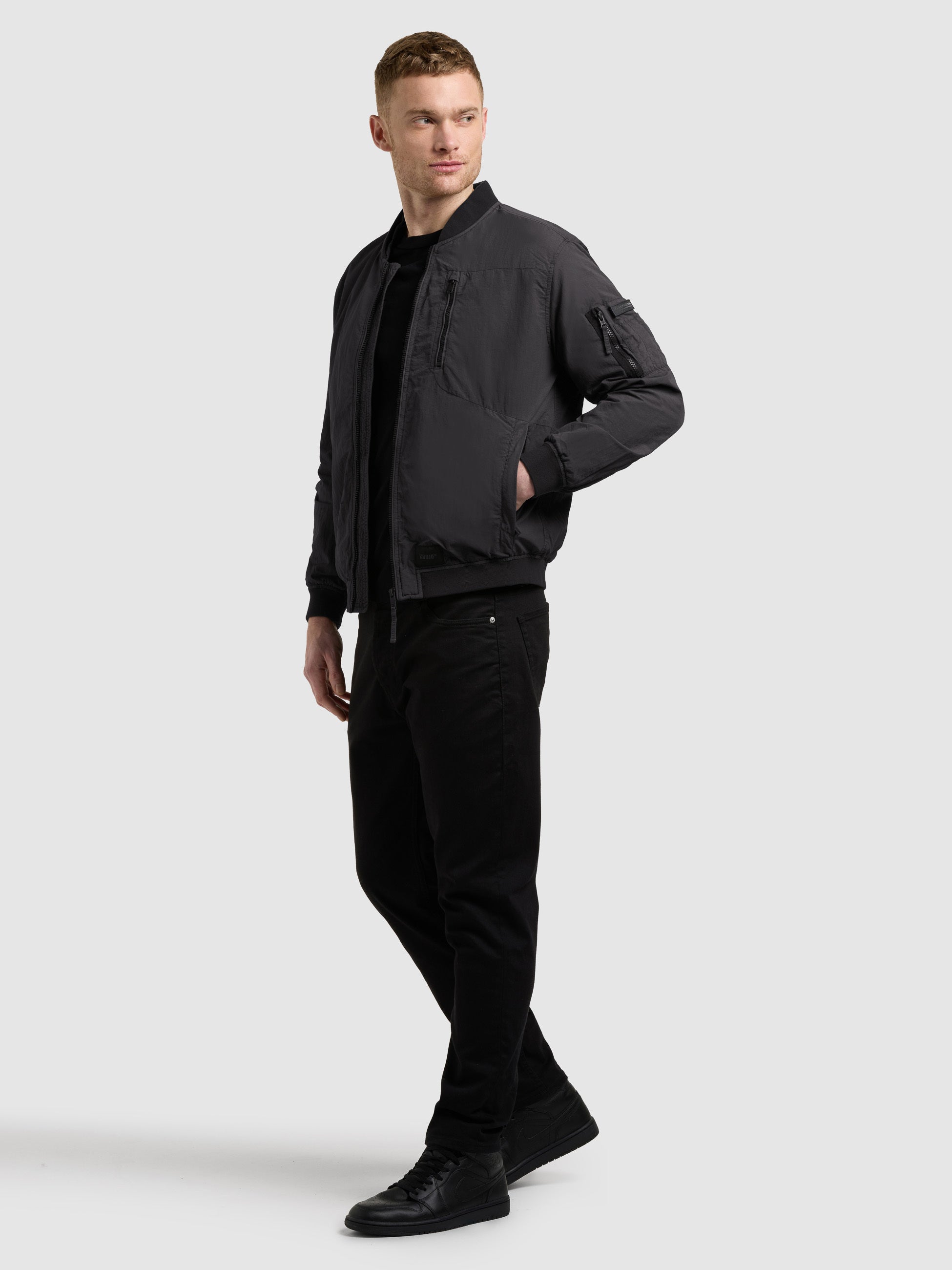 khujo-ibe-blousonjacke-black-garment-dye image 2