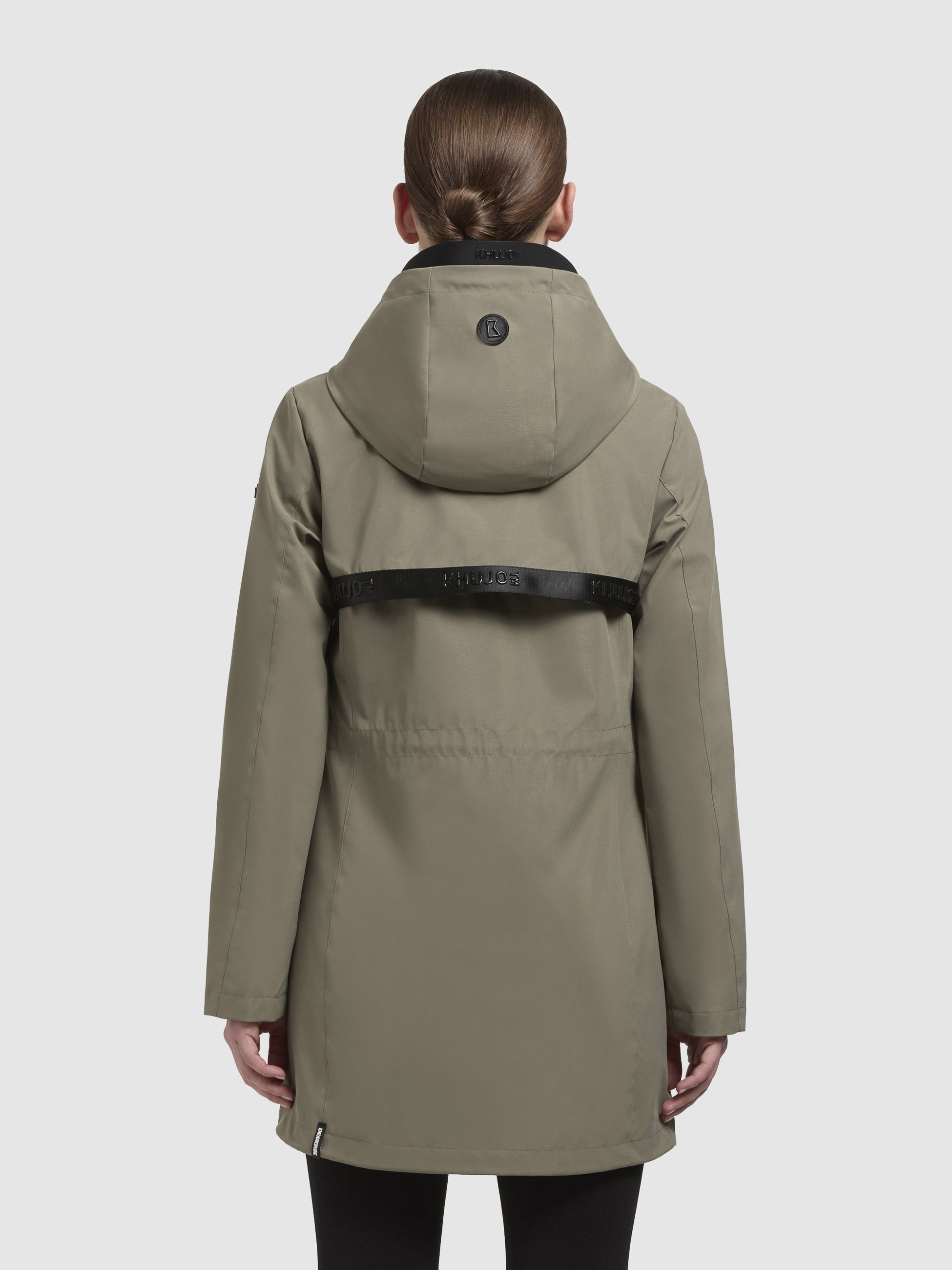 khujo-jacke-yoni-graugr-n-damen-regenjacke-wasserabweisend-mit-kapuze image 3