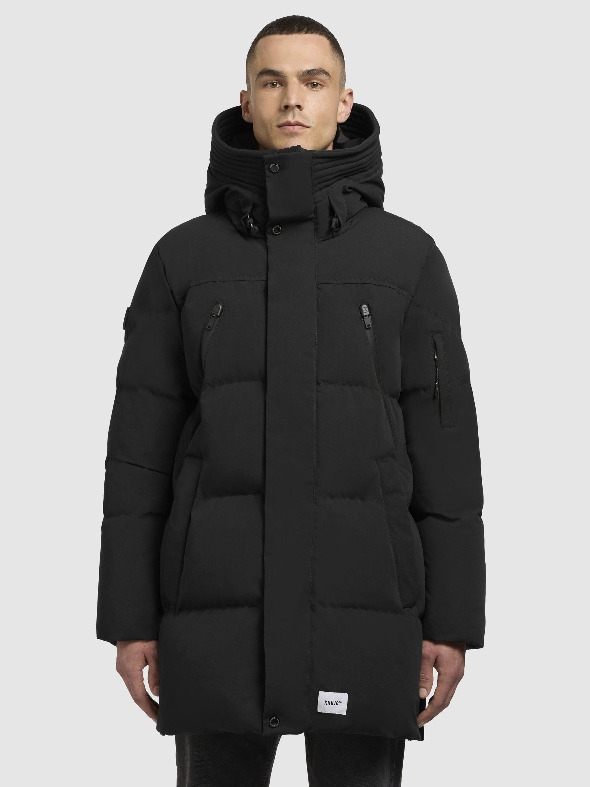 khujo-doyle-jacke-schwarz-damen-steppparka-regular-fit image 4