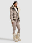 khujo-jacke-nessie2-greige-kurze-steppjacke-mit-teddyfleece image 6