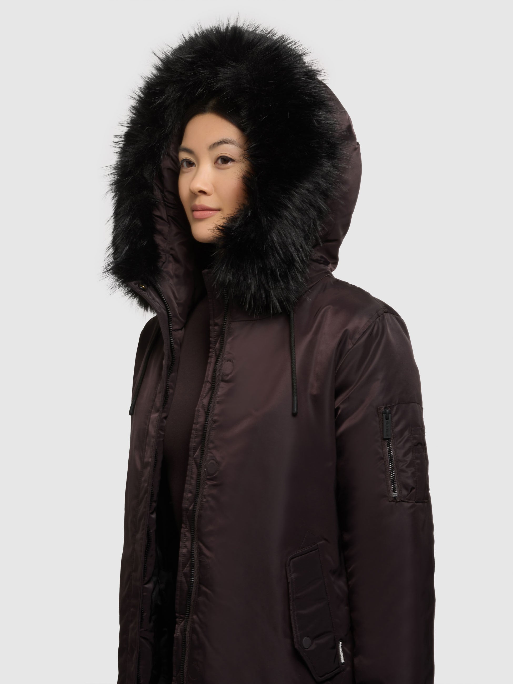 khujo-mantel-jilla-moody-plum-gl-nzend-damen-steppmantel-mit-kunstfell image 7