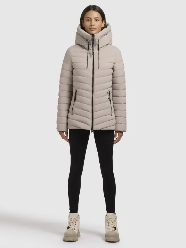 khujo-jacke-pace-hellbeige-h-ftlange-steppjacke-damen image 1