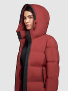 khujo-coat-larea3-damen-wintermantel-dark-red-wadenlang image 7