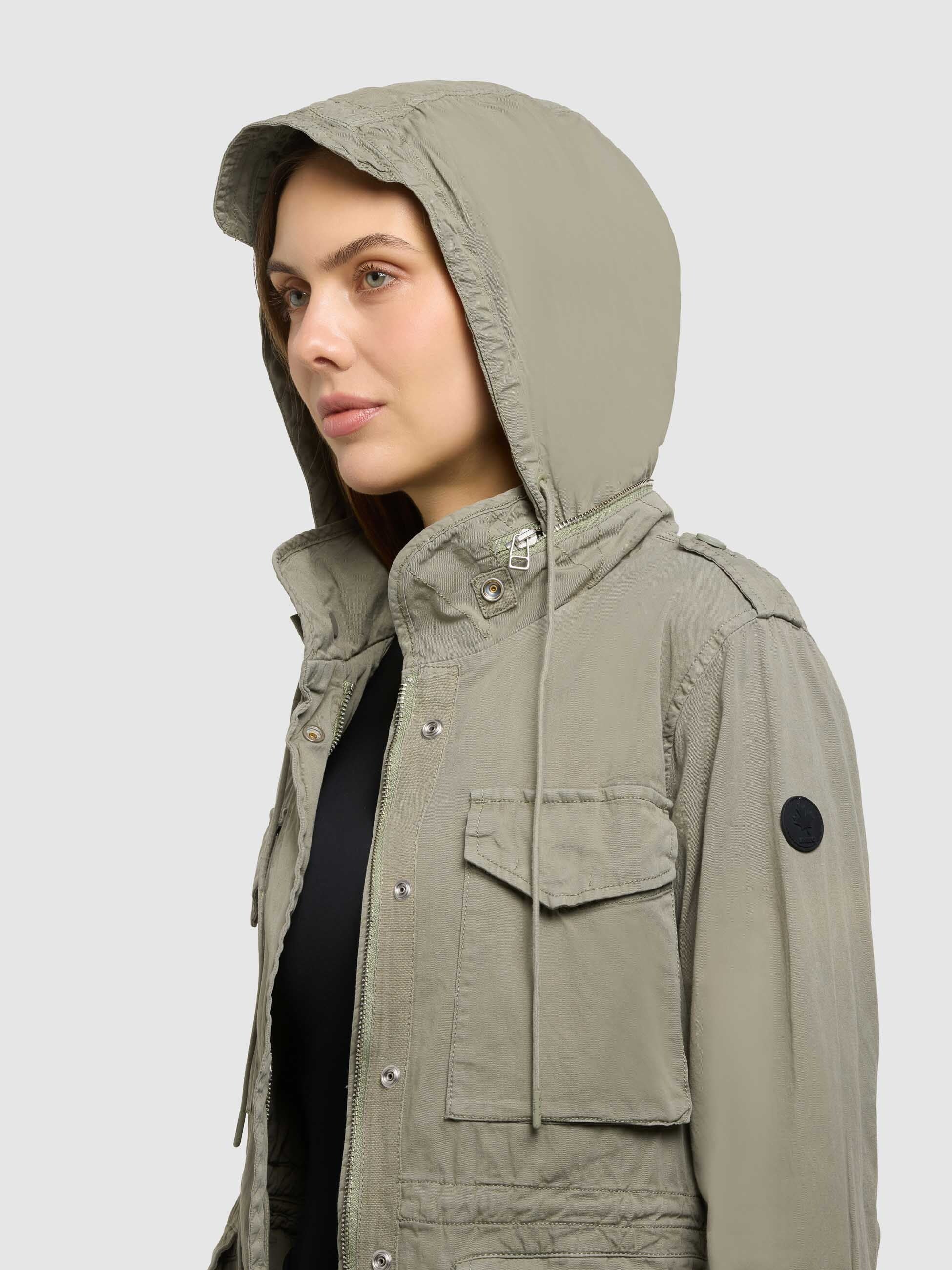 khujo-nori-damen-fieldjacke-reet-green-baumwolltwill image 7
