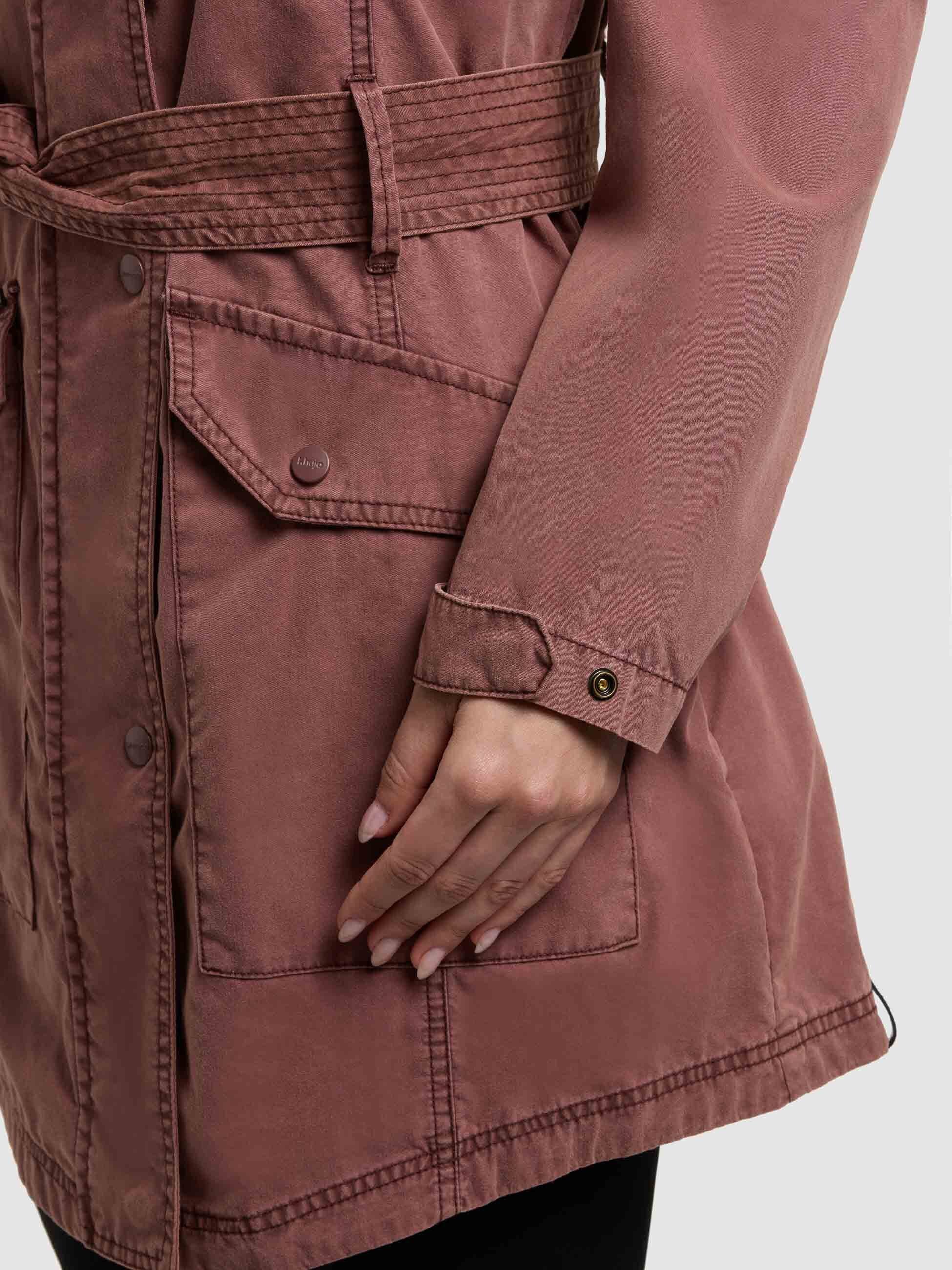 khujo-jacke-prea-sommerparka-trench-f-r-damen-in-grapeful-red image 8