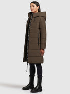 khujo-mantel-jilias4-damen-steppmantel-khaki-winter image 2