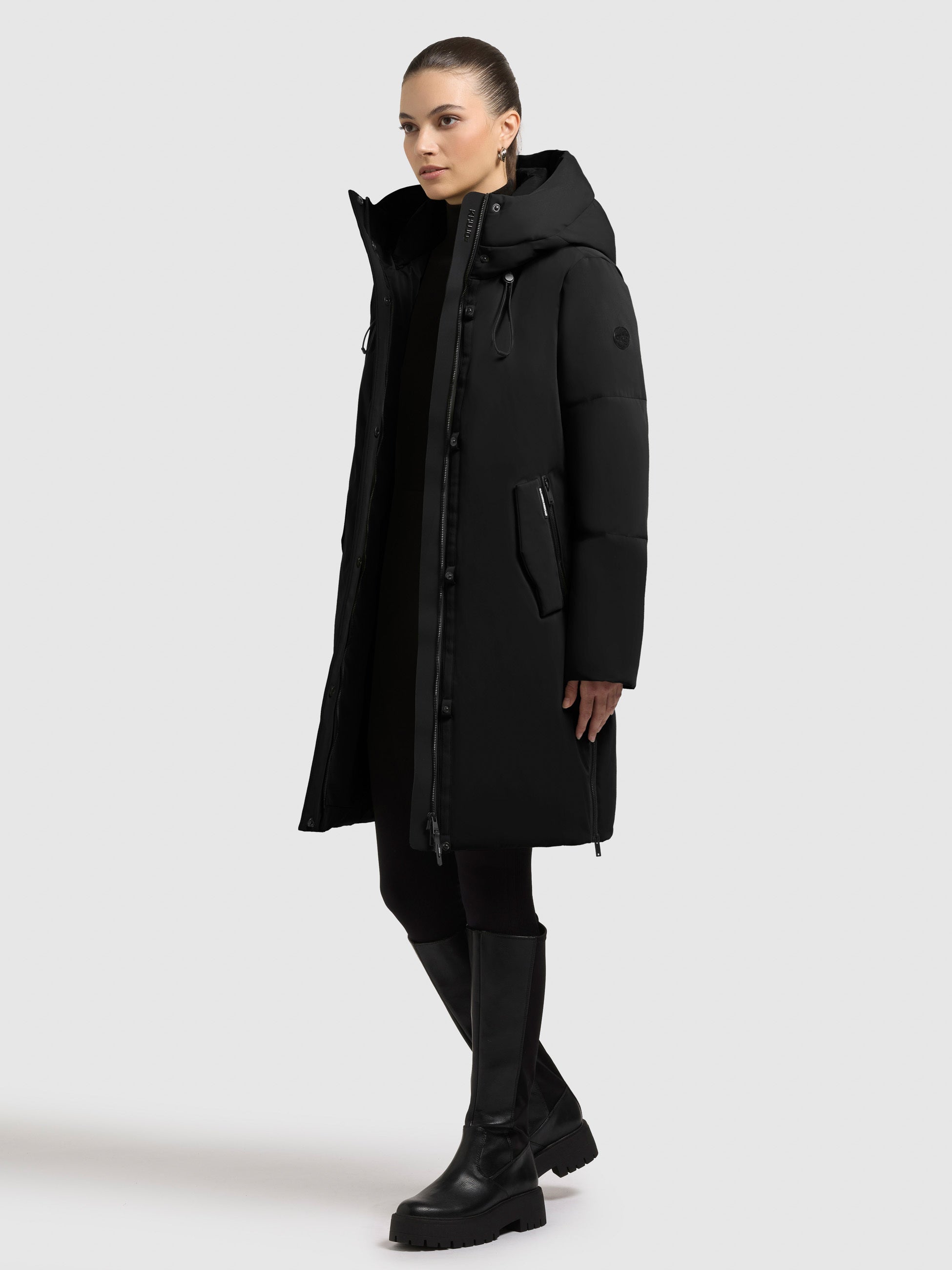 khujo-mantel-nean-damen-kurzmantel-black image 2