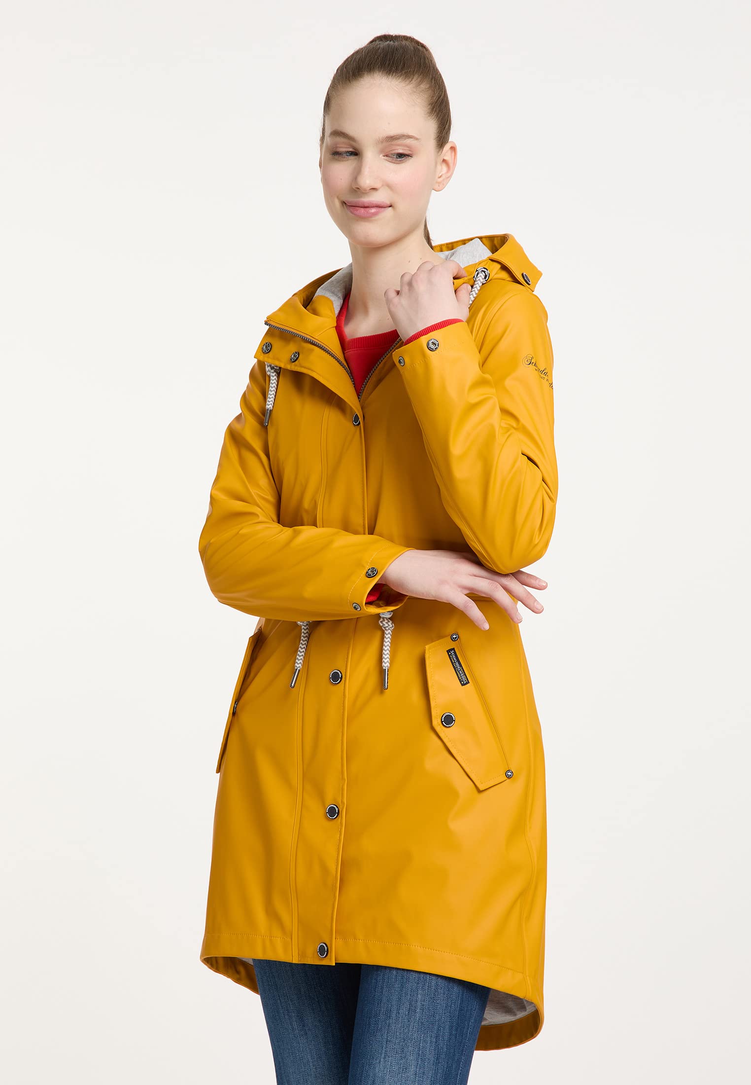 schmuddelwedda-damen-regenmantel-klassischer-wetterfester-mantel image 4