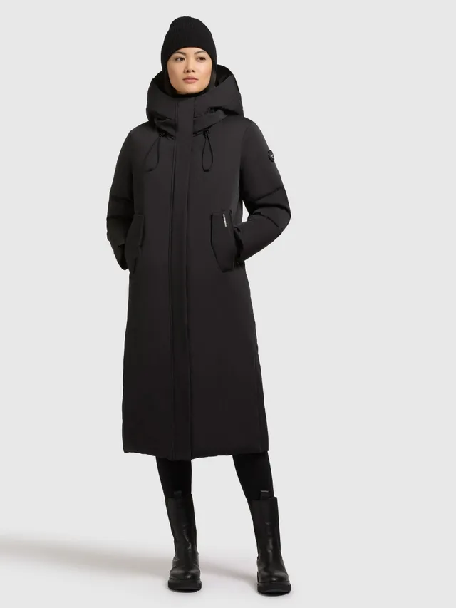 khujo-coat-luggs-black-teilwattierter-wintermantel-mit-kapuze-und-rucksacktr-ger image 1