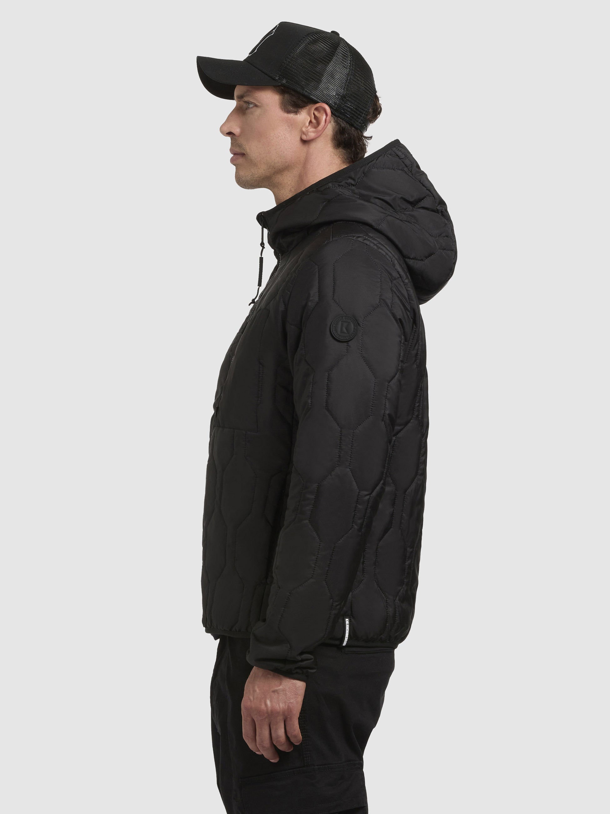 khujo-jacke-rhein-schwarz-h-ftlange-steppjacke-mit-kapuze image 5