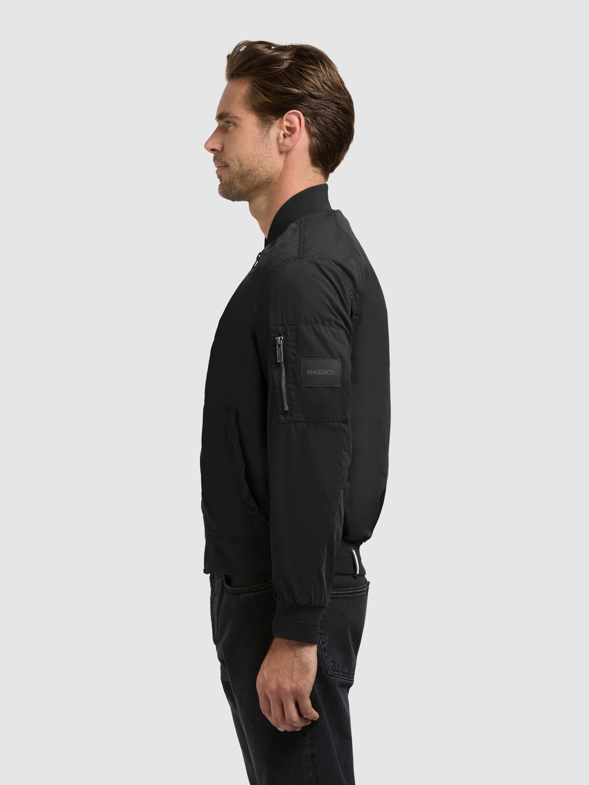 khujo-jacke-tawas-damen-bomberjacke-leicht-black image 5