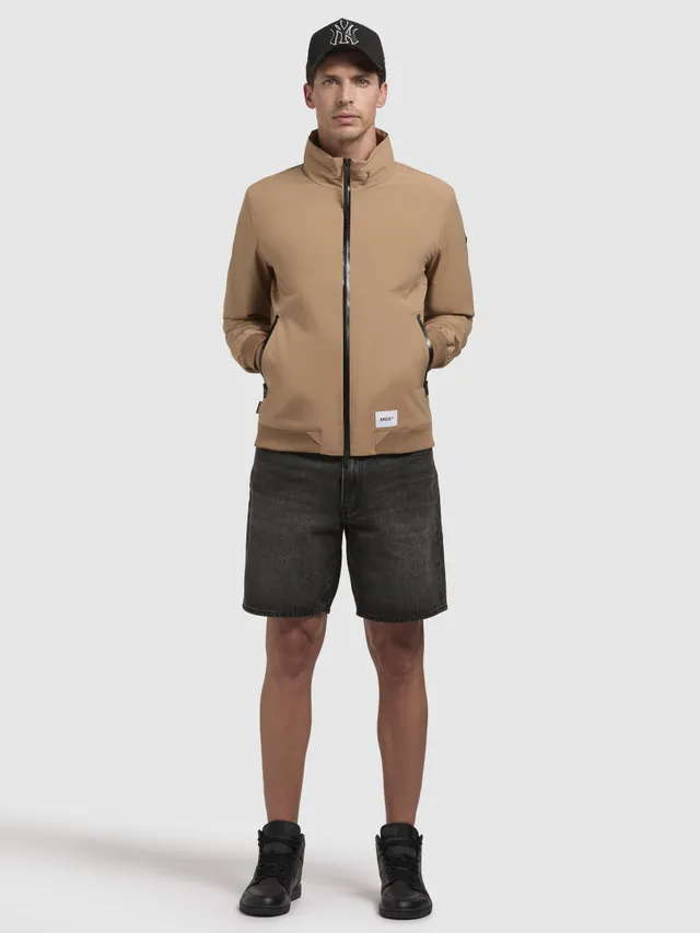khujo-jacke-kayo-kamel-h-ftlange-bomberjacke-mit-verstaubarer-kapuze image 1
