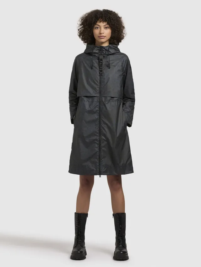 khujo-mantel-adura-leo-print-damen-sommerparka-gray-leo image 1