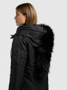 khujo-mantel-jilla-black-damen-wintermantel-mit-kapuze-und-abnehmbarem-kunstfell image 7
