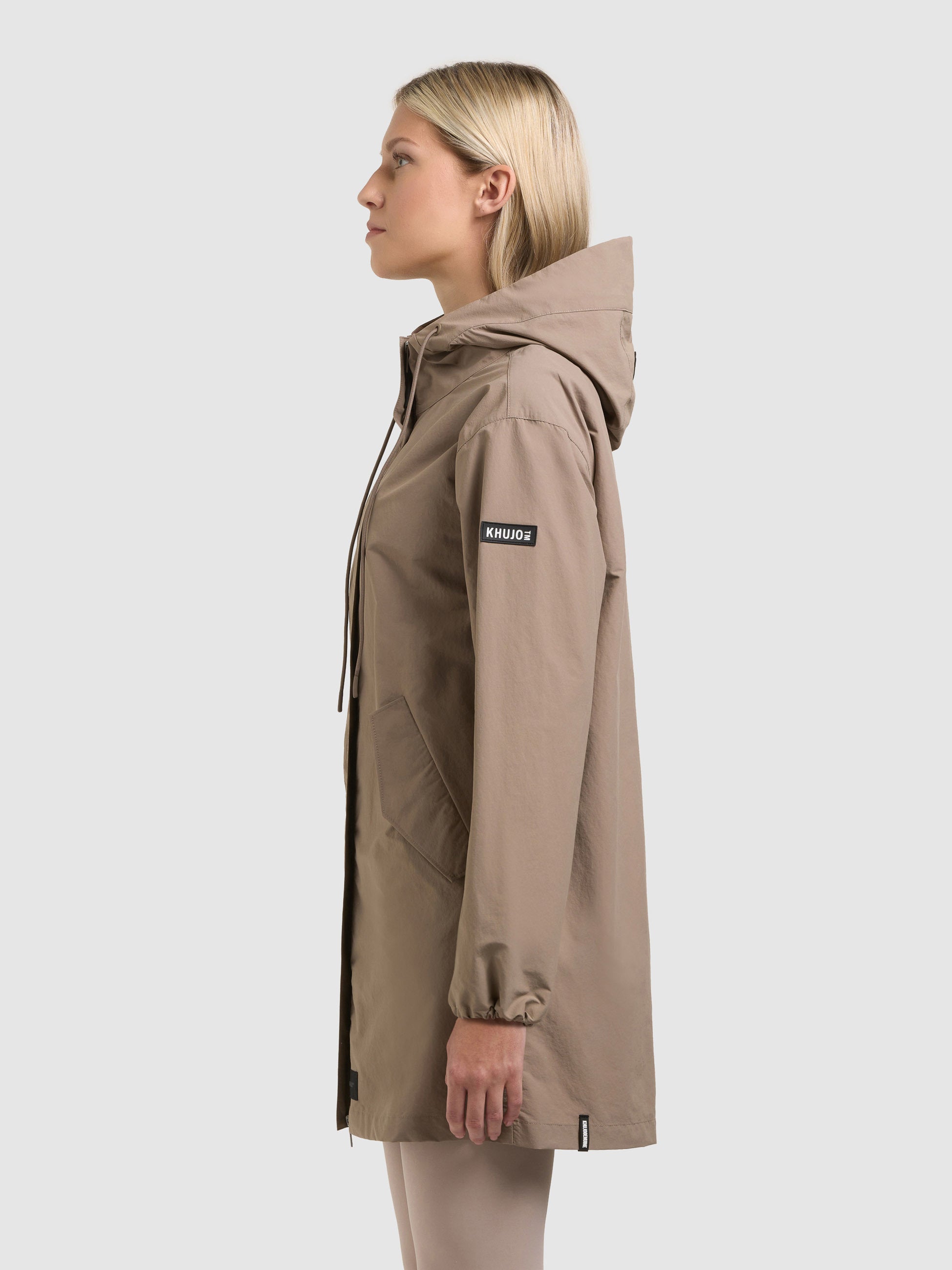 khujo-jacke-ameti-with-bag-latte-brown-leichter-kurzmantel-damen-mit-tasche image 5