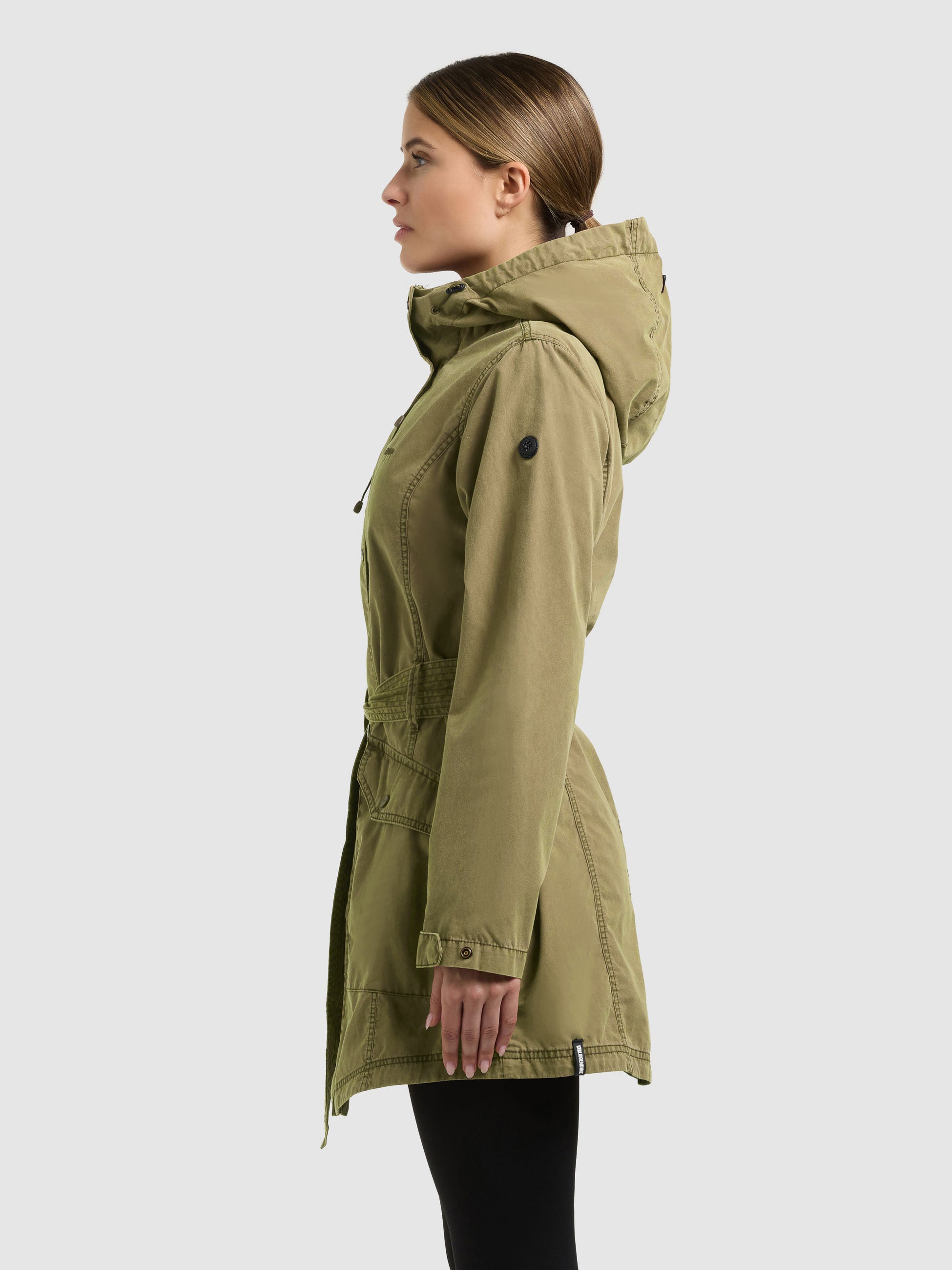 khujo-prea-damen-sommerjacke-turtle-green-trench-parka-mit-g-rtel image 4
