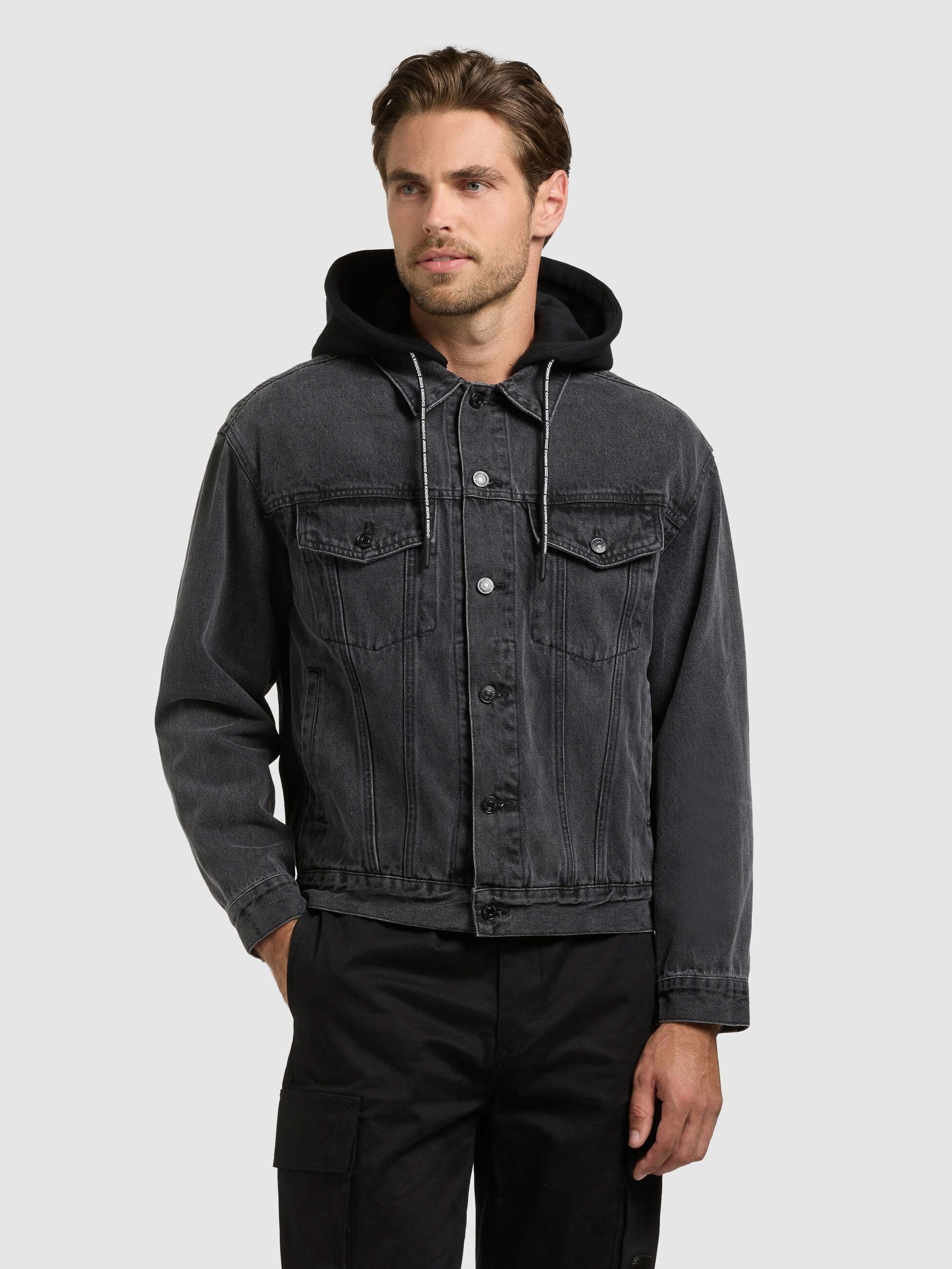 khujo-jeansjacke-jokin-black-2in1-denimjacke-mit-abnehmbarer-kapuze image 4