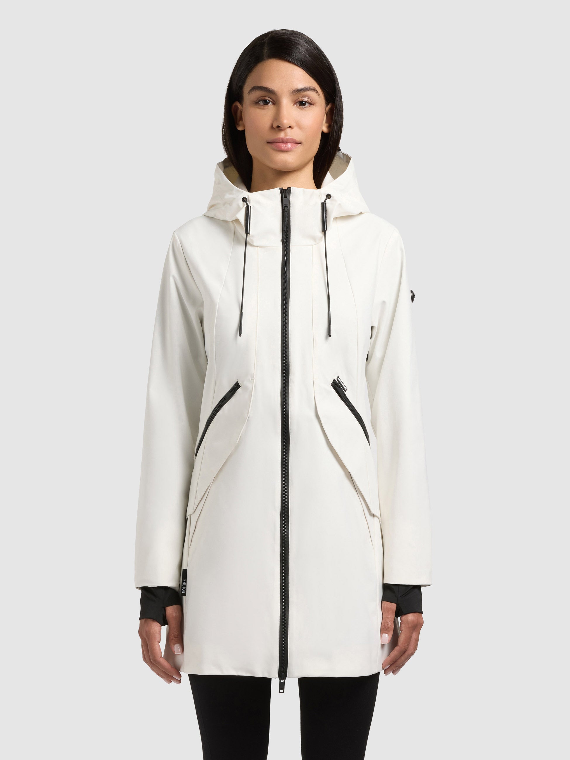 khujo-eiza-regenmantel-sommerjacke-off-white image 4