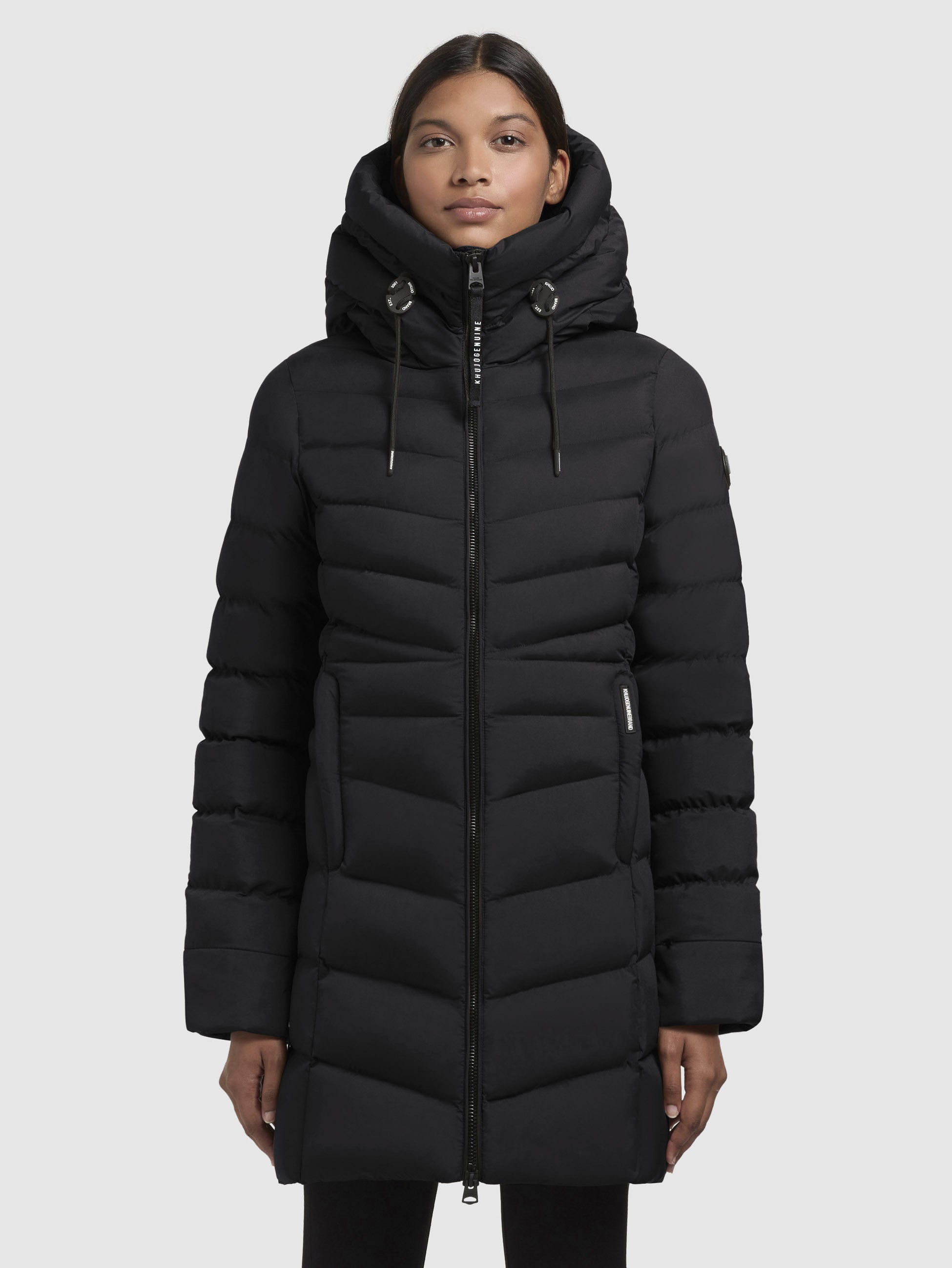 khujo-jacke-tuhani4-schwarz-damen-steppjacke-leicht image 4