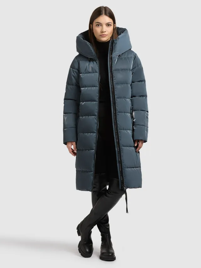 khujo-mantel-jilias6-shiny-damen-winter-steppmantel-in-dim-blue image 1