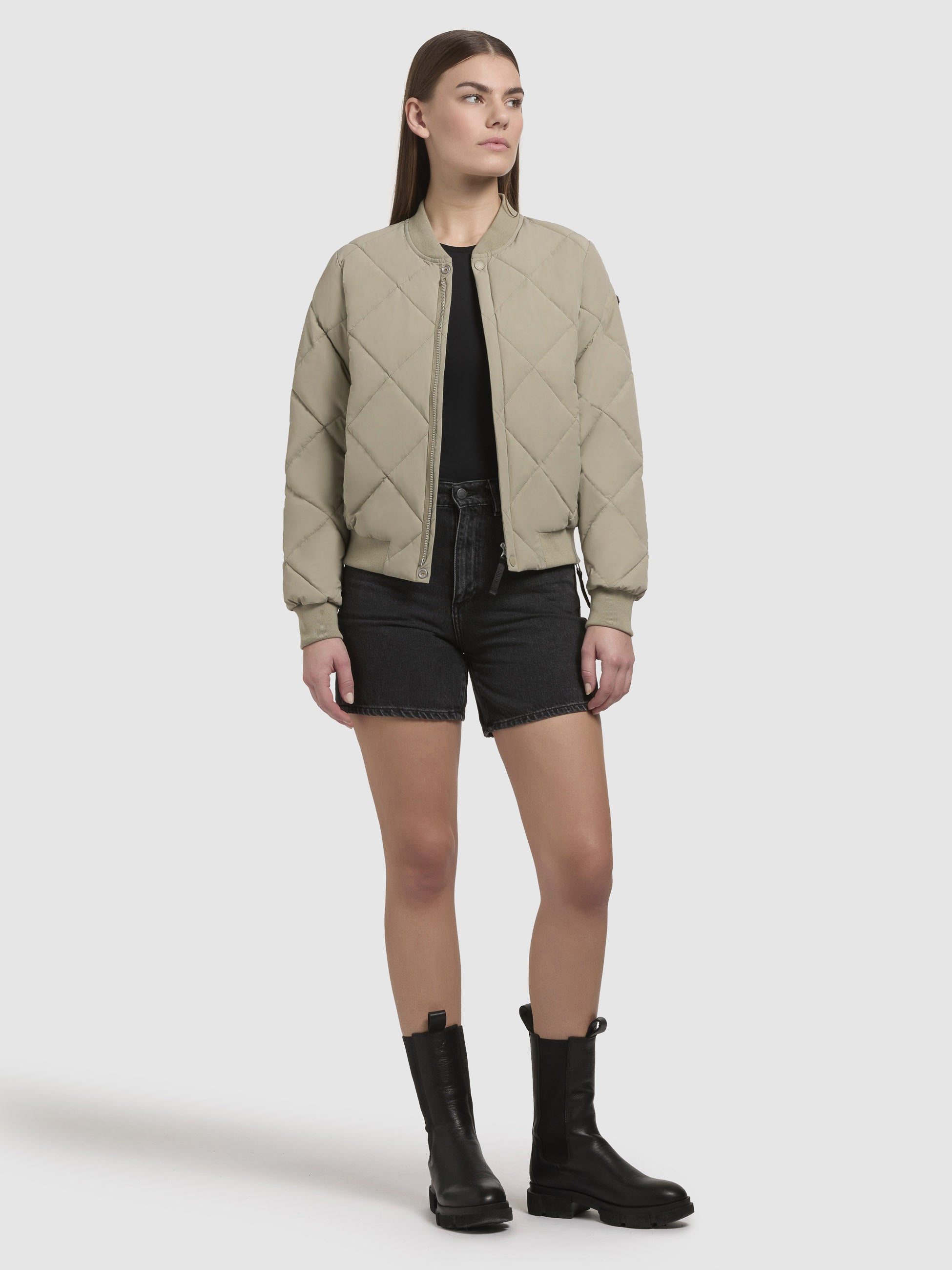 khujo-jacke-ange-damen-bomber-steppjacke-kurz-blassgr-n image 6