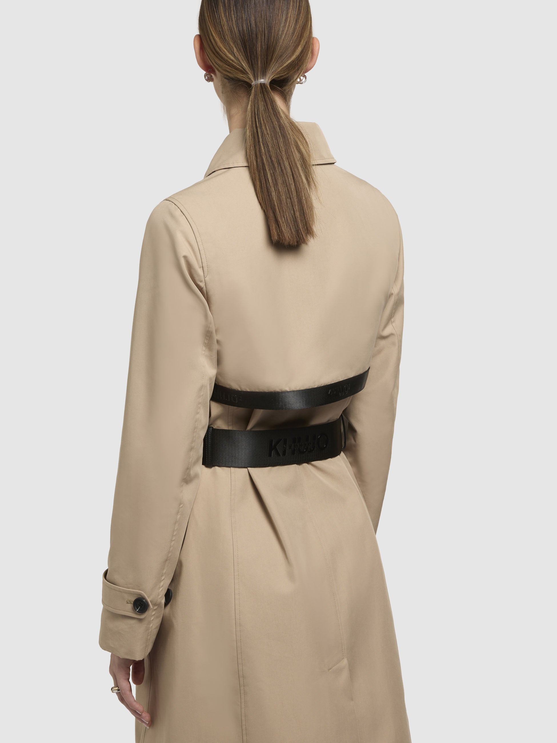 khujo-mantel-erine-sand-trenchcoat-kurzmantel-mit-g-rtel image 8