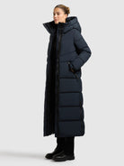 khujo-coat-shimanta5-damen-wintermantel-port-blue-wadenlang image 2