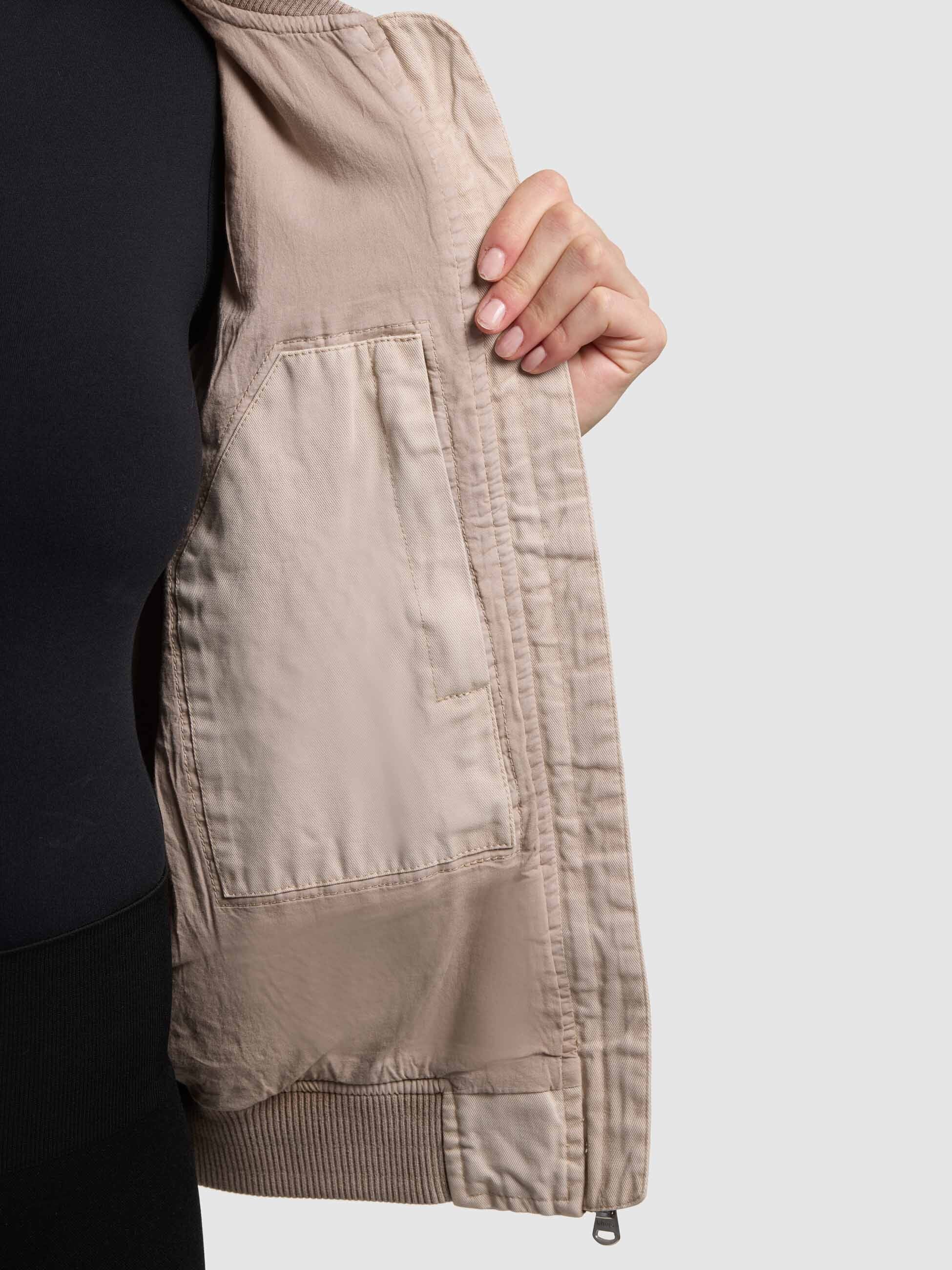 khujo-inie-damen-blouson-greige-baumwoll-twill-regular-fit image 8