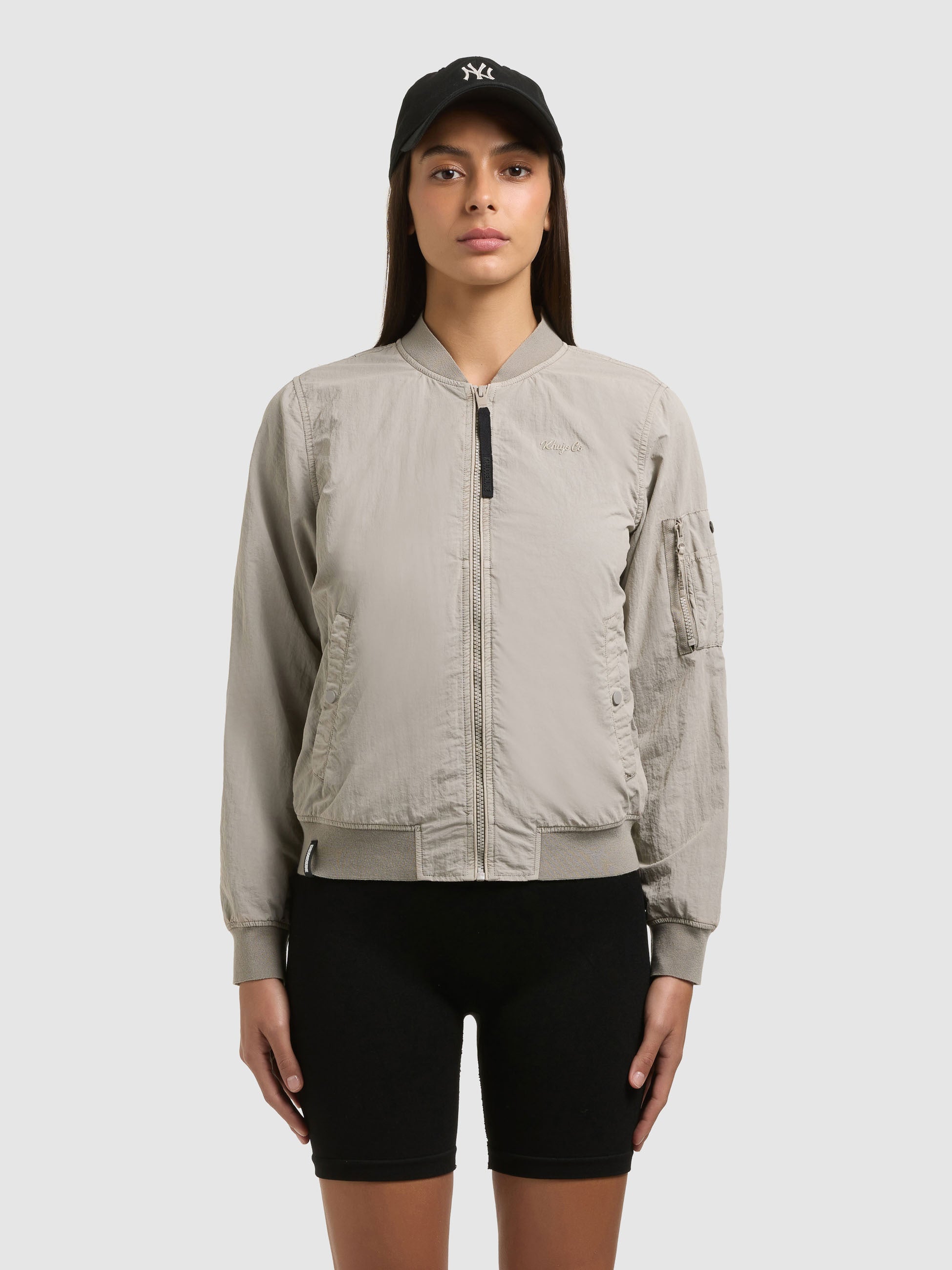 khujo-denz-bomberjacke-damen-bone-beige image 4